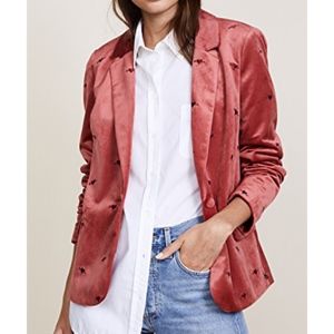 Scotch & Soda Velvet Embroidered Blazer
